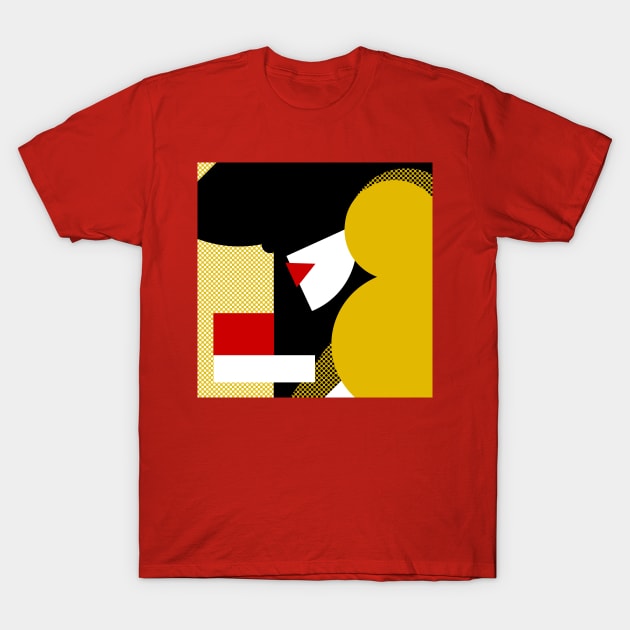 T.S. Red Shapes T-Shirt by SHAPE ROCK T